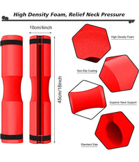 Barbell Squat Pad Cuscino Bilanciere Collo Per Sollevamento Pesi Squat 45x10 Cm  Rosso       