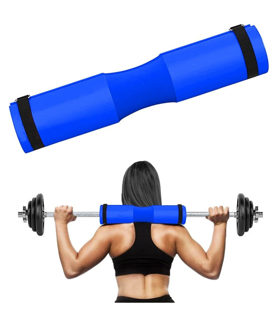 Barbell Squat Pad Cuscino Bilanciere Collo Per Sollevamento Pesi Squat 45x10 Cm  Blu       