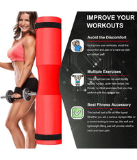 Barbell Squat Pad Cuscino Bilanciere Collo Per Sollevamento Pesi Squat 45x10 Cm  Rosso       