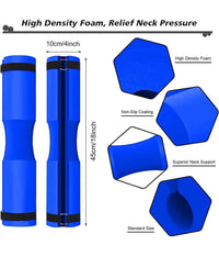 Barbell Squat Pad Cuscino Bilanciere Collo Per Sollevamento Pesi Squat 45x10 Cm  Blu       