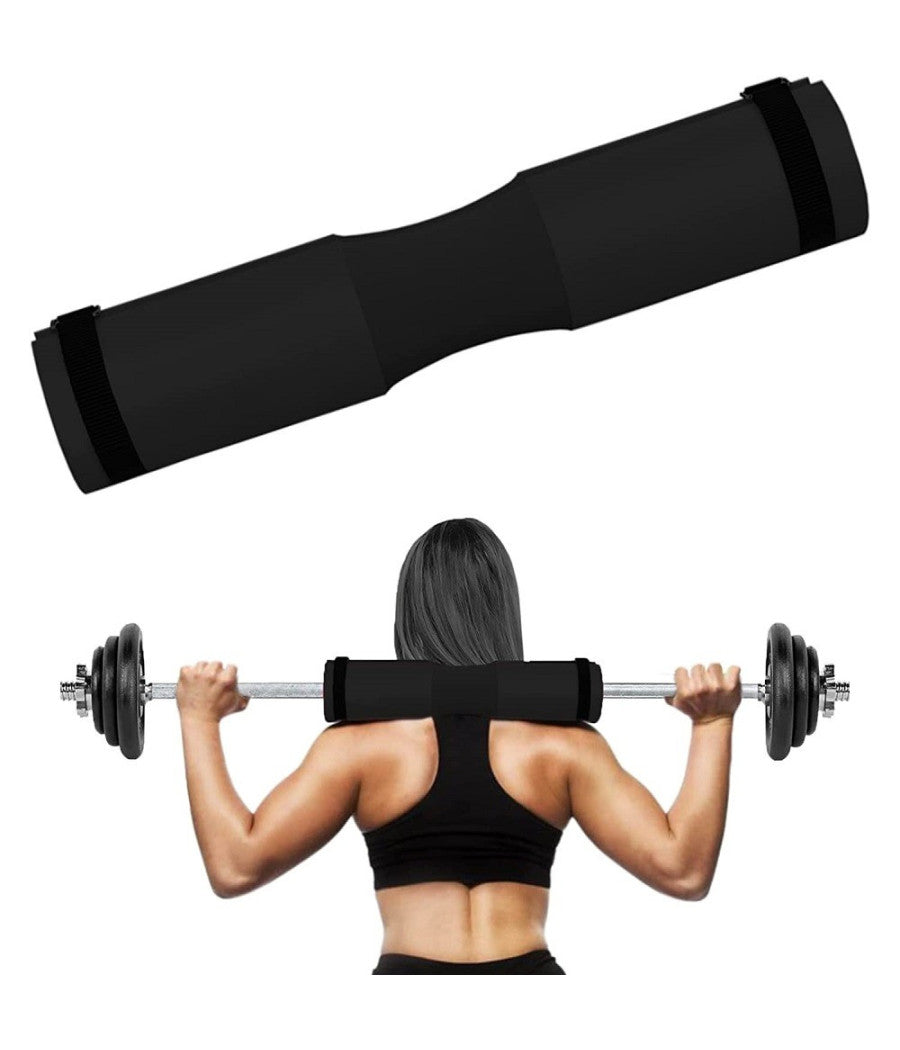 Barbell Squat Pad Cuscino Bilanciere Collo Per Sollevamento Pesi Squat 45x10 Cm  Nero       