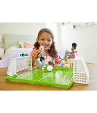 Barbie Soccer Chelsea's Soccer Playset Giocatrice Di Calcio Gioco Per Bimbe 3+         