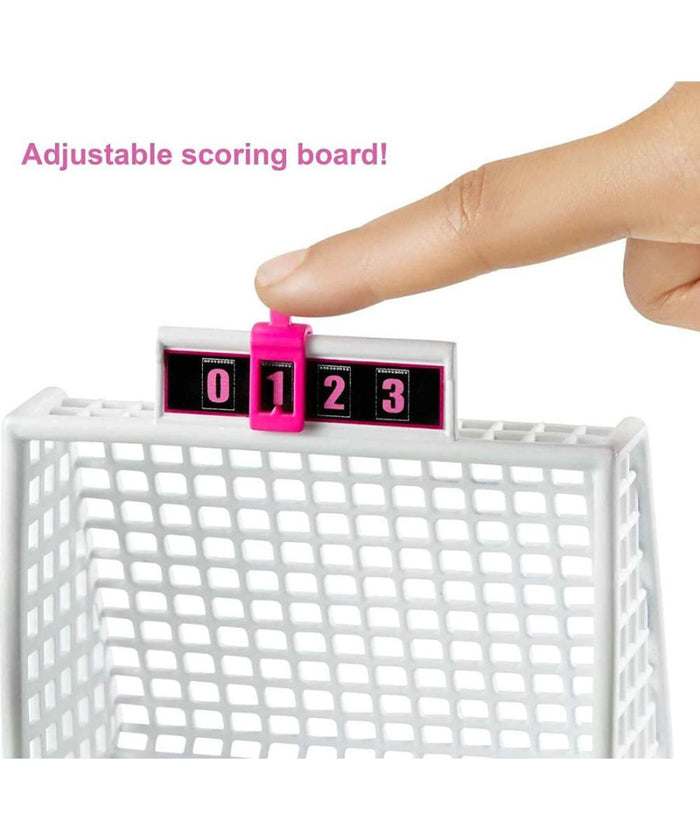 Barbie Soccer Chelsea's Soccer Playset Giocatrice Di Calcio Gioco Per Bimbe 3+         