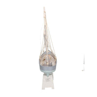 Barca legno con led cm 43xh62x14