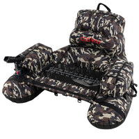 Barca da pesca portatile con spallacci pompa manuale per canna da pesca, Galleggiante da pesca gonfiabile Verde-Sport acquatici