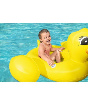 Trade Shop - Barchetta Canottino Papera Gonfiabile Con Altoparlante Integrato 102x99cm 34151 -