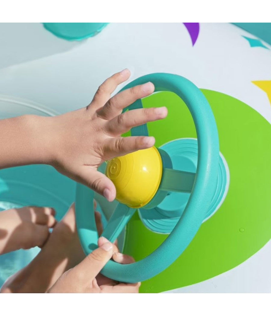 Trade Shop - Barchetta Navicella Spaziale Space Gonfiabile Mare Copertura Manubrio Bestway -