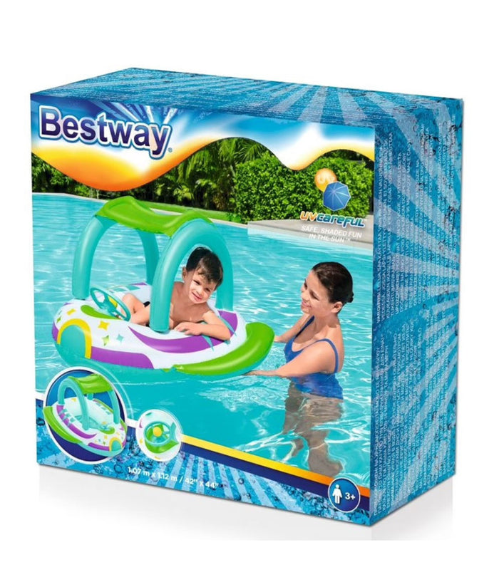 Barchetta Navicella Spaziale Space Gonfiabile Mare Copertura Manubrio Bestway         