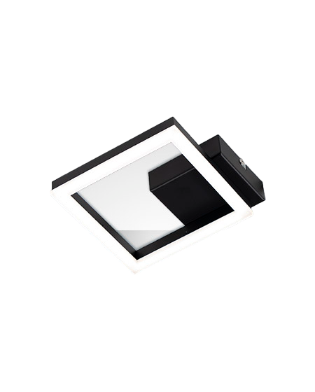 Plafoniera BARD a led moderna 11W Nero 3394-24-101 Fabas Luce