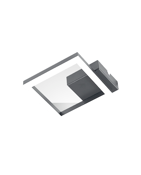 Plafoniera BARD a led moderna 11W Antracite 3394-24-282 Fabas Luce