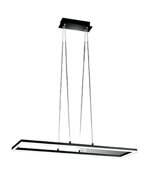 Plafoniera Bard a sospensione a led 52W Nero 3394-45-101 Fabas Luce