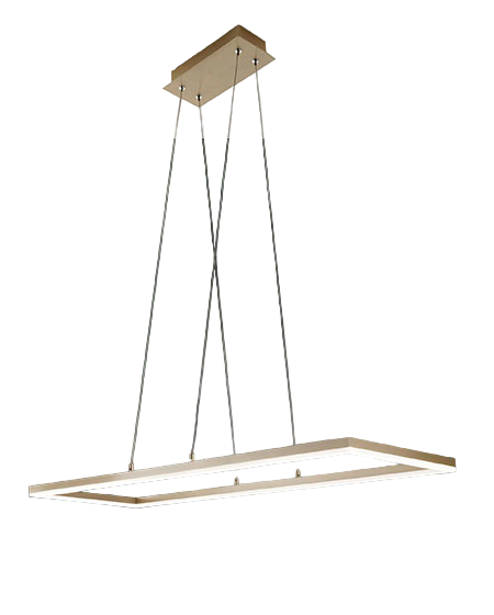 Plafoniera Bard a sospensione a led 52W 3394-45-225 Oro Opaco  Fabas Luce