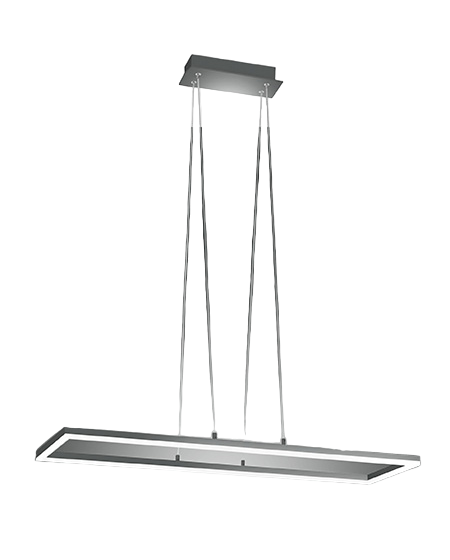 Plafoniera Bard A Sospensione A Led 52W Antracite 3394-45-282 Fabas Luce