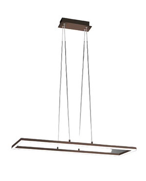 Plafoniera Bard a sospensione a led 52W Corten 3394-45-361 Fabas Luce