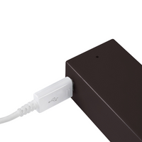 Barra appendiabili per armadi Castor con luce LED, batteria rimovibile e sensore di movimento, 558, Verniciato moka.