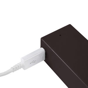 Barra appendiabili per armadi Castor con luce LED, batteria rimovibile e sensore di movimento, 708, Verniciato moka.