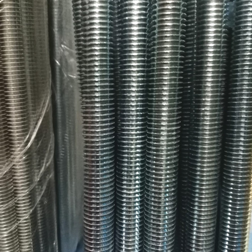 Barra asta filettata 12mm di acciaio zincato da 1mt classe di resistenza 4.8 passo grosso