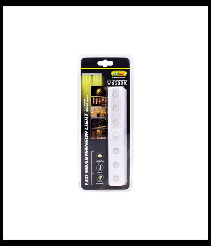 Trade Shop - Barra Led Con Sensore Di Movimento Per Corridoio Armadi Cassetti A Batterie 8010 -