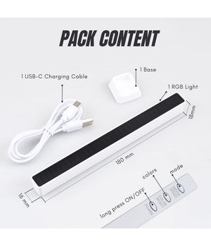 Barra Luminosa Luci Led Rgb 32 Strisce Led Con 18 Colore Sala Giochi Pc Tv Auto         