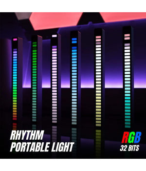 Barra Luminosa Luci Led Rgb 32 Strisce Led Con 18 Colore Sala Giochi Pc Tv Auto         