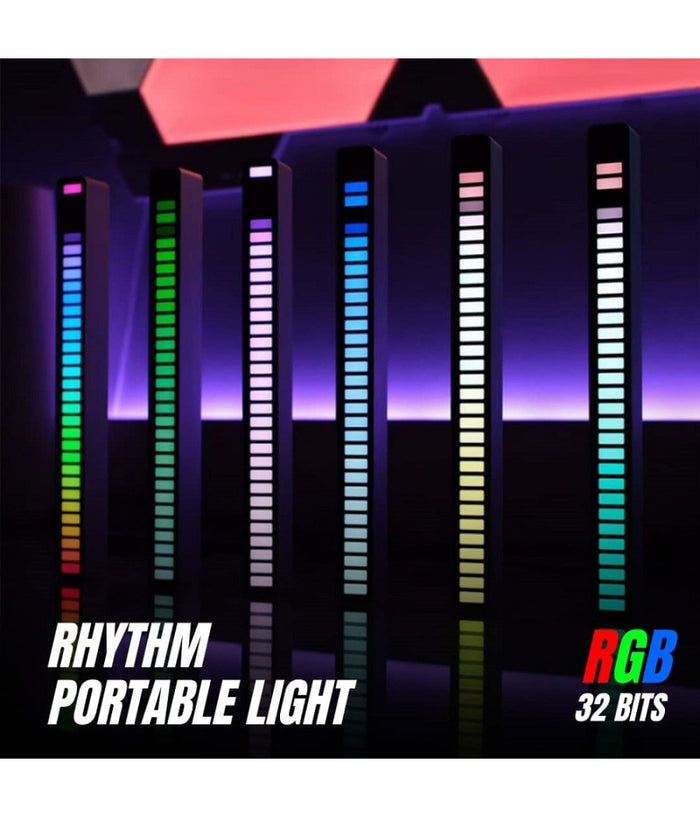 Barra Luminosa Luci Led Rgb 32 Strisce Led Con 18 Colore Sala Giochi Pc Tv Auto         