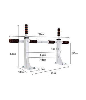 Barra Orizzontale Da Parete Attrezzatura Sportiva Per Trazioni Grip Pull Up Chin         