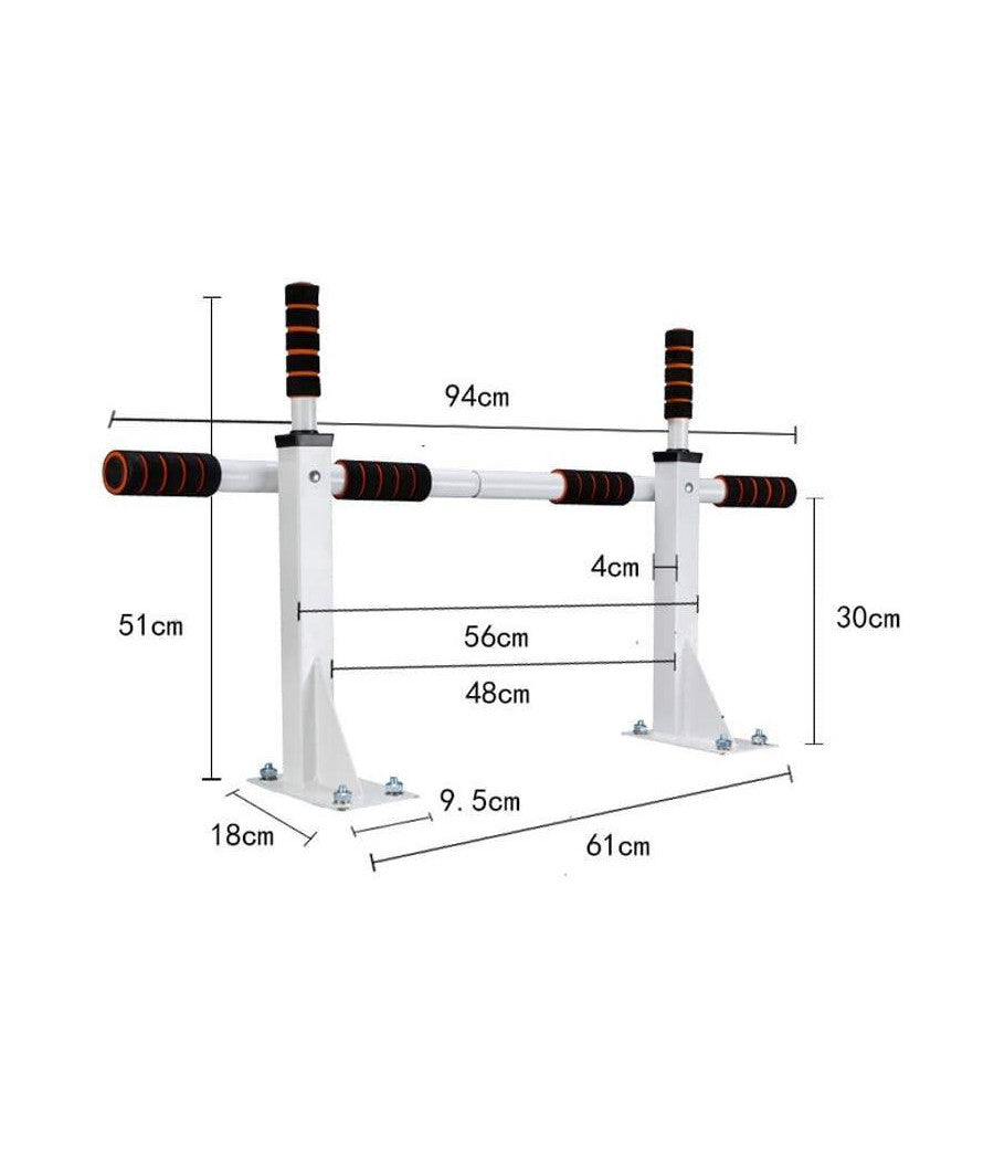 Barra Orizzontale Da Parete Attrezzatura Sportiva Per Trazioni Grip Pull Up Chin         