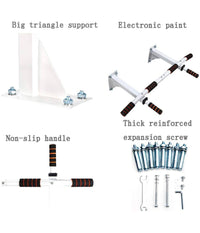 Barra Orizzontale Da Parete Attrezzatura Sportiva Per Trazioni Grip Pull Up Chin         