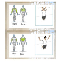 Trade Shop - Barra Per Trazioni Porta Regolabile Fino A 1,5 Mt Palestra Fitness Allenamento -