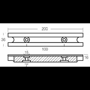 BARRA 40/100 HP IN ALLUMINIO