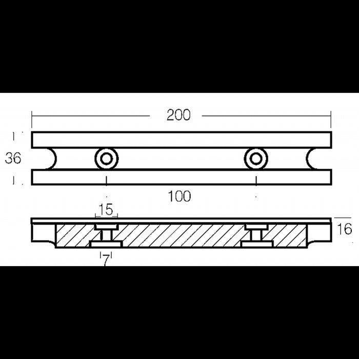 BARRA 40/100 HP IN ALLUMINIO