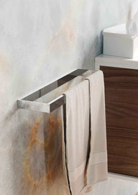 Lineabeta - Porta asciugamani/accessori Skuara L.60 cm in ottone cromato