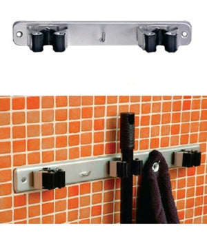 Barra Portascope 2 Posti Magic Holder Sostegno Murale Appendiscope Fissaggi Muro         