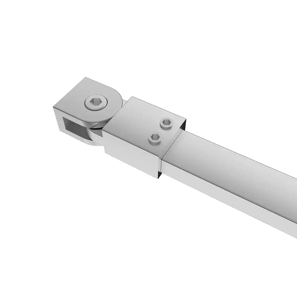 Barra stabilizzatrice walk-in orientabile acciaio cromato per vetri 8mm