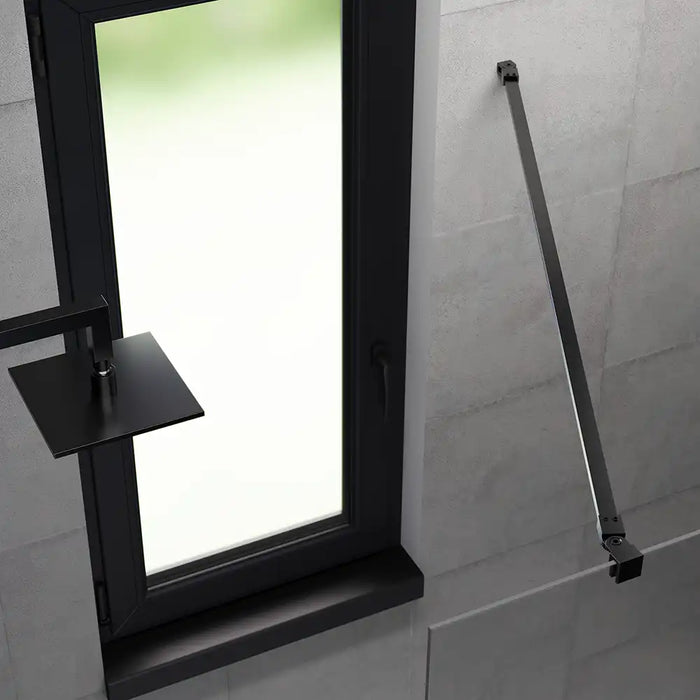Barra stabilizzatrice walk-in orientabile acciaio nero opaco