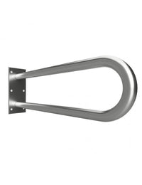 Maniglione a forma di U HELP 813 in acciaio satinato 82,9x25x10cm