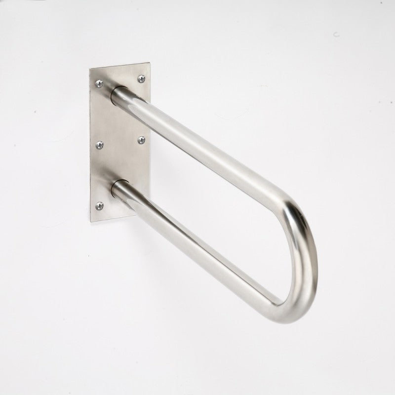 Maniglione a forma di U HELP 813 in acciaio satinato 82,9x25x10cm