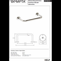 Maniglione HELP in acciaio inox 54,5 x26,6 x8 cm