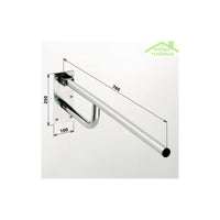 Maniglione HELP in acciaio inox 76x25x10cm