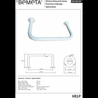 Maniglione HELP in Comaxite Bianco 54,5 x26,6 x8 cm