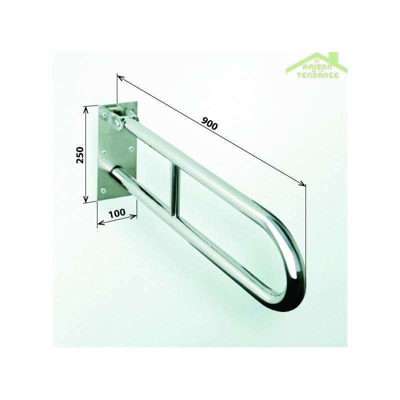 Maniglione di sollevamento a forma di U HELP 900 in bianco 90x25x10cm