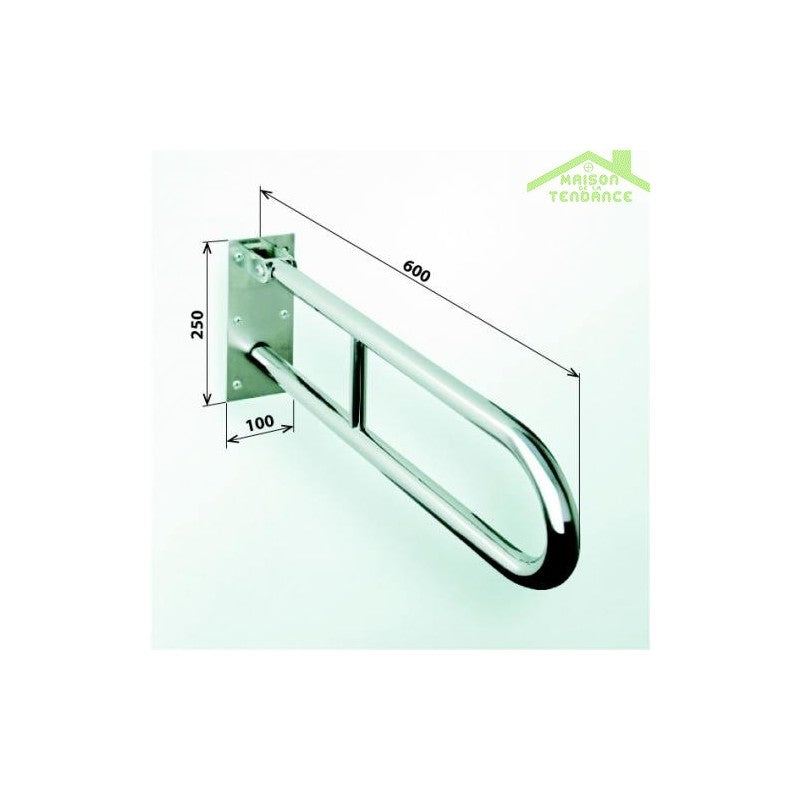 Maniglione di sollevamento a forma di U HELP 600 in comaxite bianco 60x25x10cm