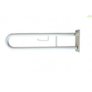 Maniglione U HELP 813 in bianco & supp. carta igienica 10x25x82,9cm
