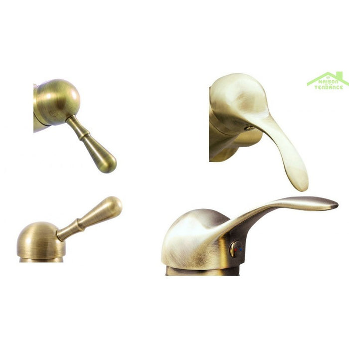 Maniglione doccia in ottone nero DARK 47 x9 x6,5 cm