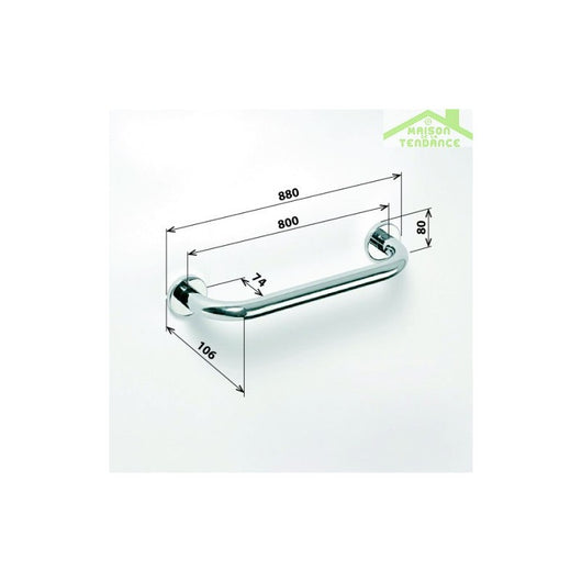 Maniglione doccia HELP 800 bianco 88x8x10,6cm