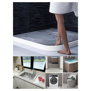Trade Shop - Barriera Striscia Di Tenuta In Pvc Para Acqua Per Doccia Bagno E Lavello Cucina -