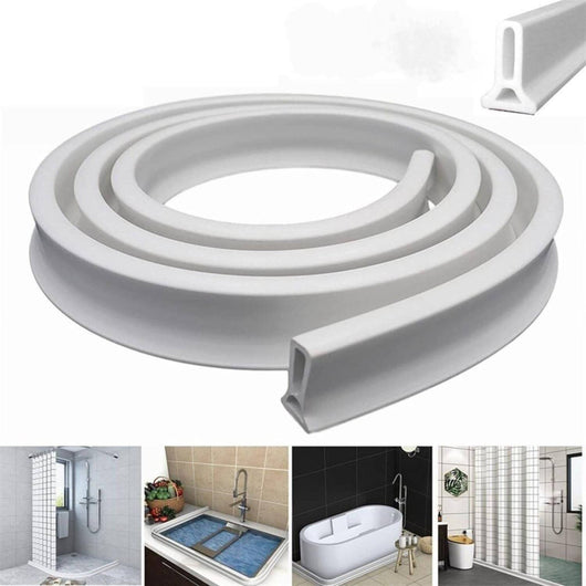 Trade Shop - Barriera Striscia Di Tenuta In Pvc Para Acqua Per Doccia Bagno E Lavello Cucina -
