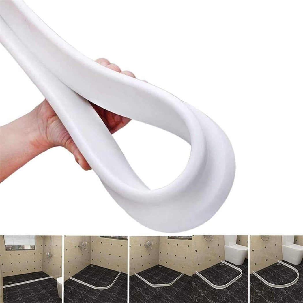 Trade Shop - Barriera Striscia Di Tenuta In Pvc Para Acqua Per Doccia Bagno E Lavello Cucina -