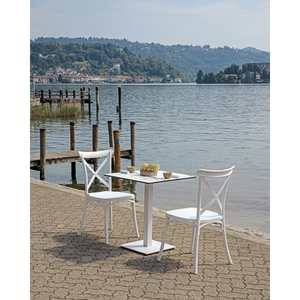 Basamento A Piastra Piatta - Acciaio Verniciato Bianco Moia