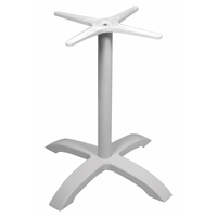 Basamento Alluminio Bianco 4 Razze/Tubo Ø60 Zavorrata Moia